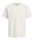 Jack & Jones JPRBLUALVS SS Tee Ln CLOUD DANCER