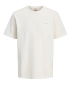 Jack & Jones JPRBLUALVS SS Tee Ln CLOUD DANCER