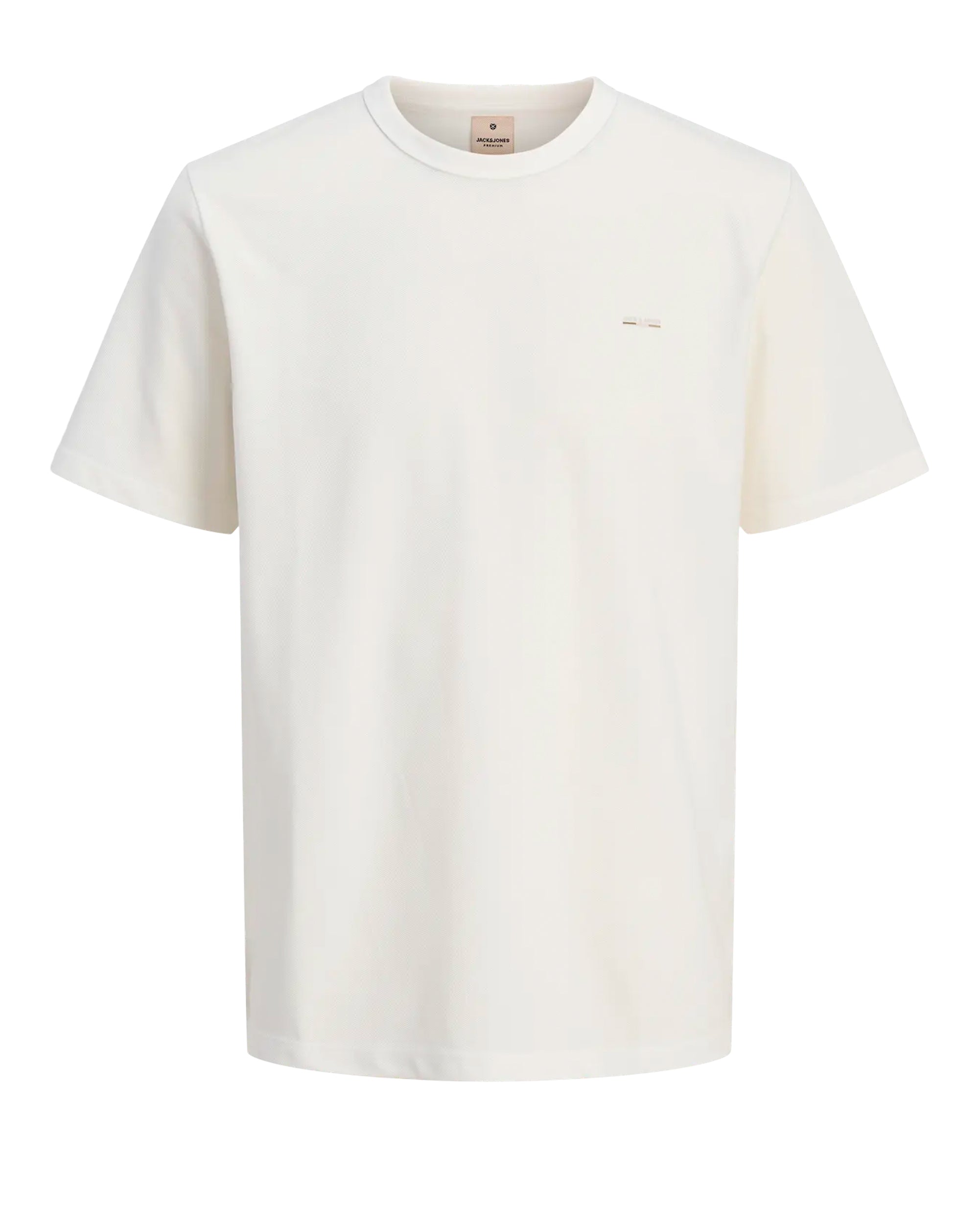 Jack & Jones JPRBLUALVS SS Tee Ln CLOUD DANCER
