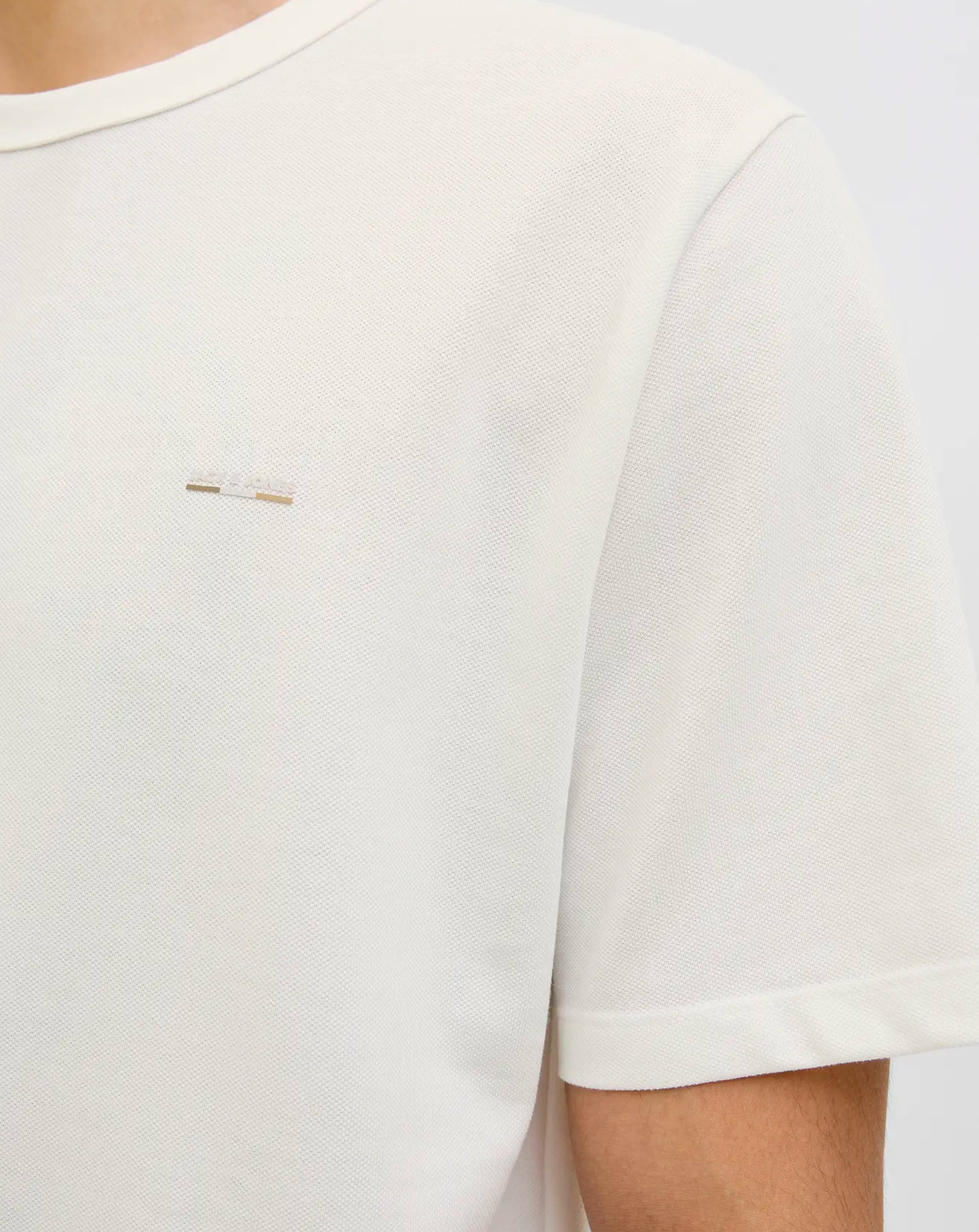 Jack & Jones JPRBLUALVS SS Tee Ln CLOUD DANCER