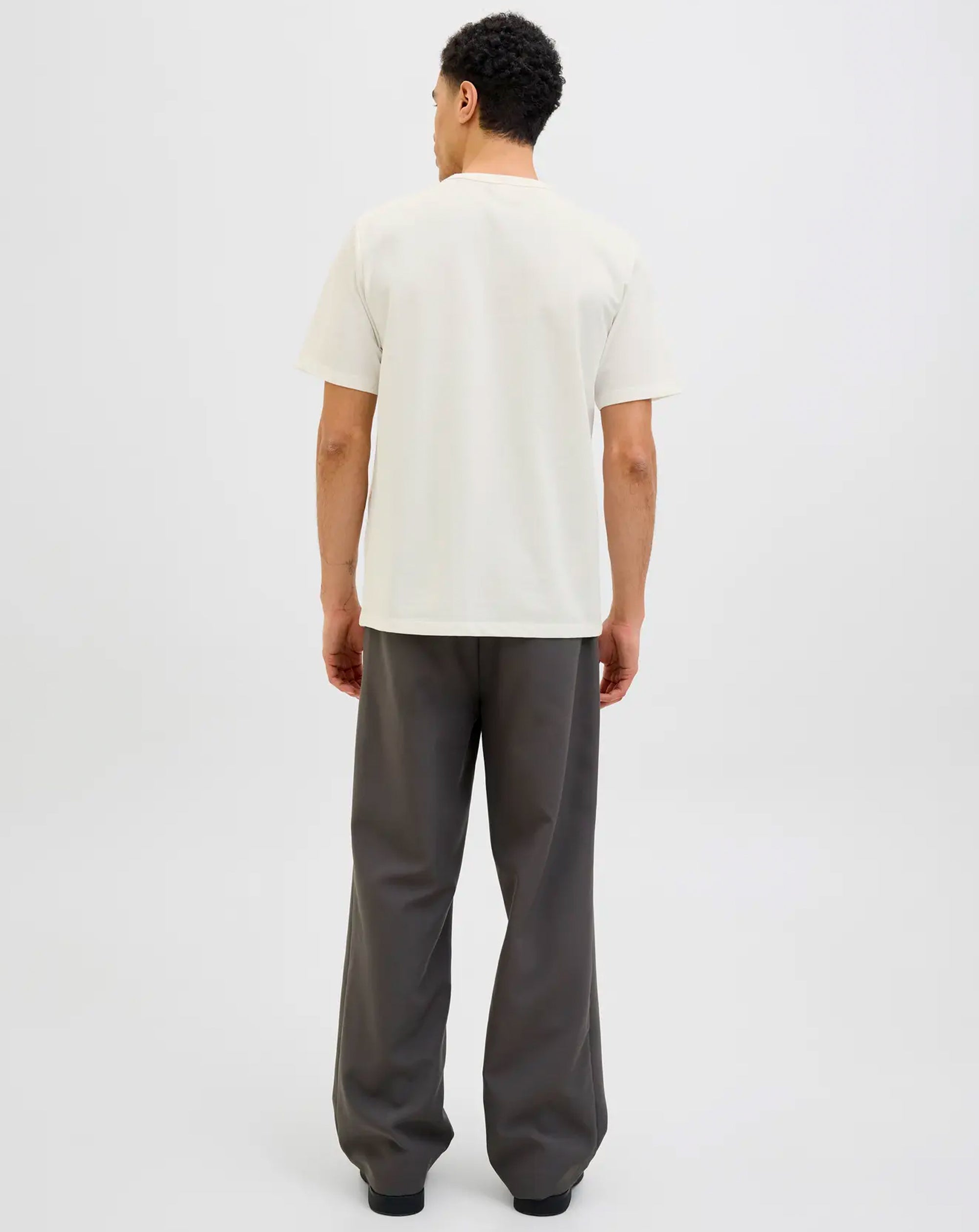 Jack & Jones JPRBLUALVS SS Tee Ln CLOUD DANCER