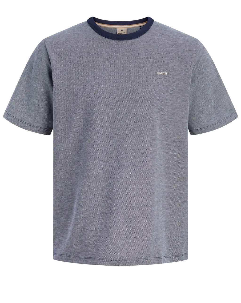 Jack & Jones JPRBLUALVS SS Tee Ln Maritime Blue Melange