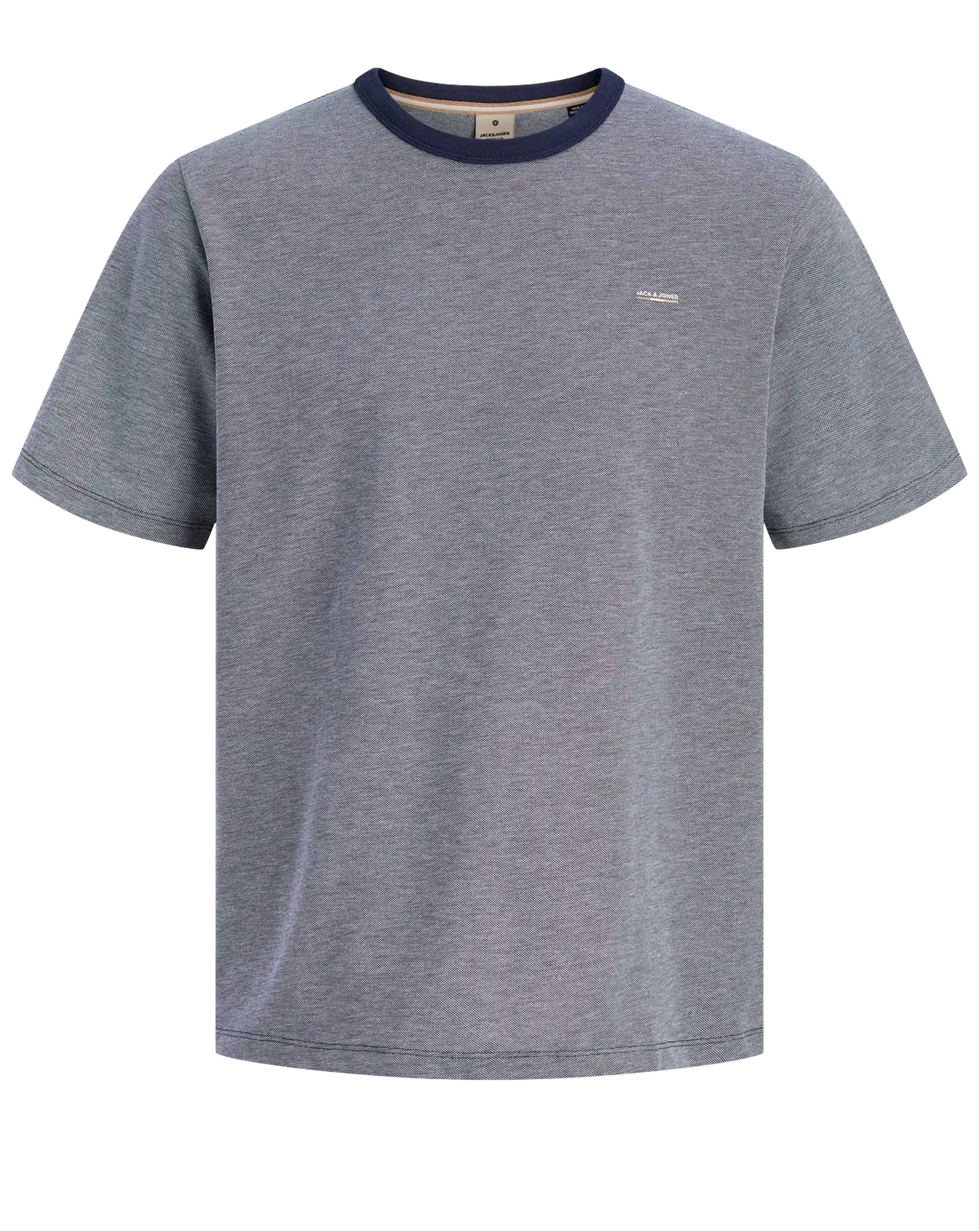 Jack & Jones JPRBLUALVS SS Tee Ln Maritime Blue Melange