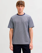 Jack & Jones JPRBLUALVS SS Tee Ln Maritime Blue Melange
