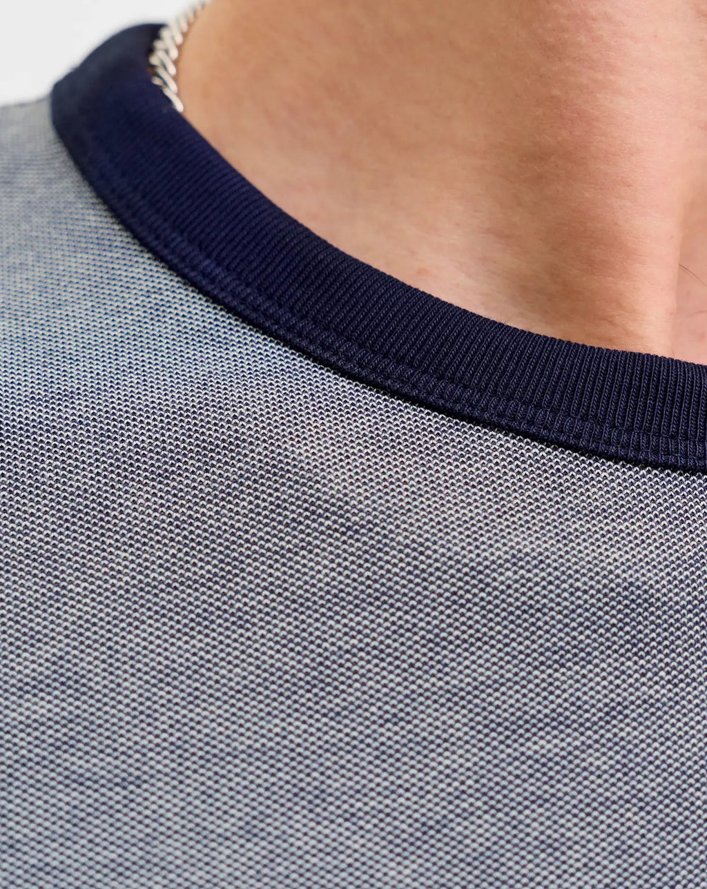 Jack & Jones JPRBLUALVS SS Tee Ln Maritime Blue Melange