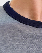 Jack & Jones JPRBLUALVS SS Tee Ln Maritime Blue Melange