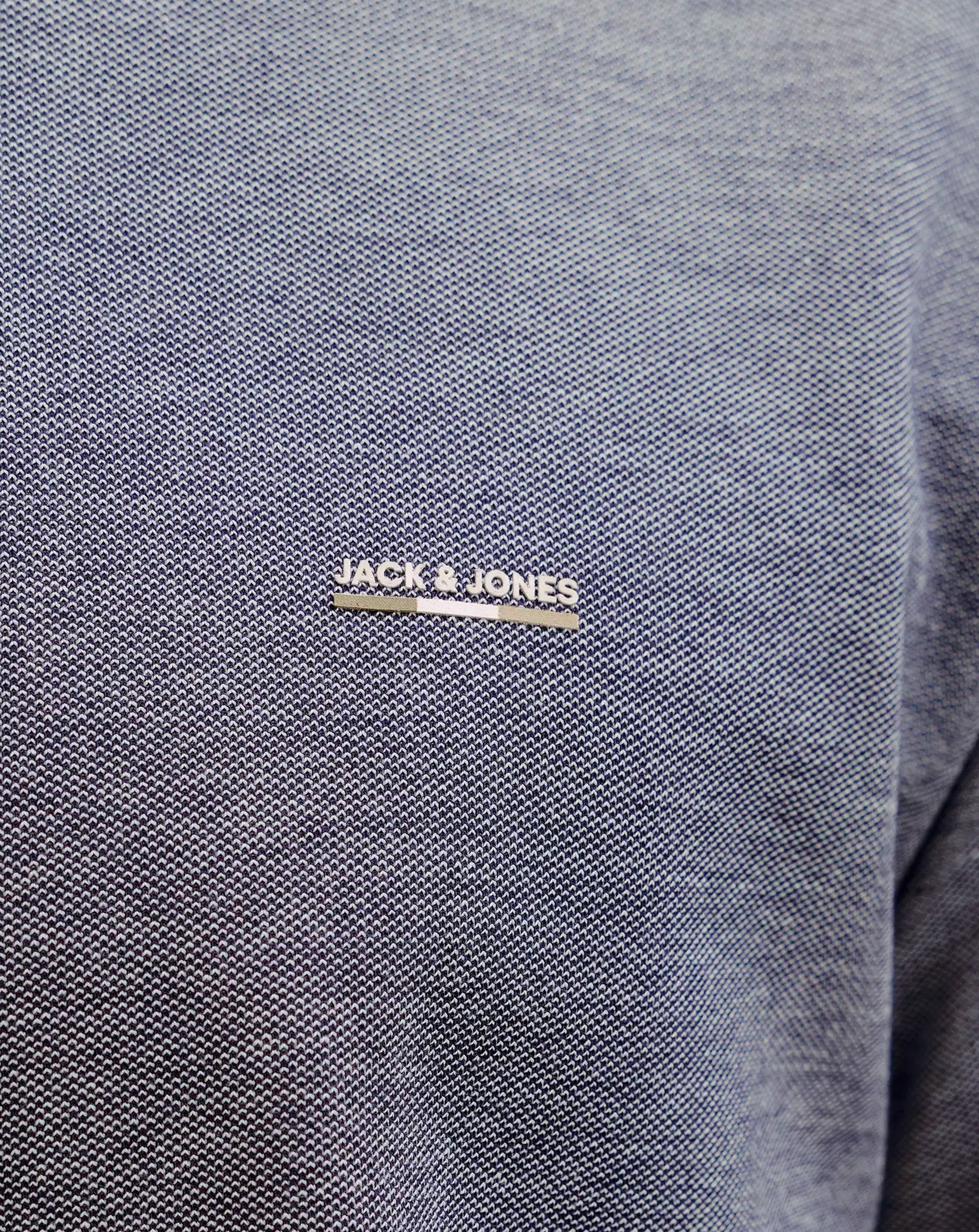 Jack & Jones JPRBLUALVS SS Tee Ln Maritime Blue Melange