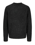 Jack & Jones JPRBlasimon souffle knit crew jumper MEDIUM GREY MELANGE