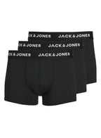 Jack & Jones Jacbase Underwear Microfiber 3 Pack Trunks Black