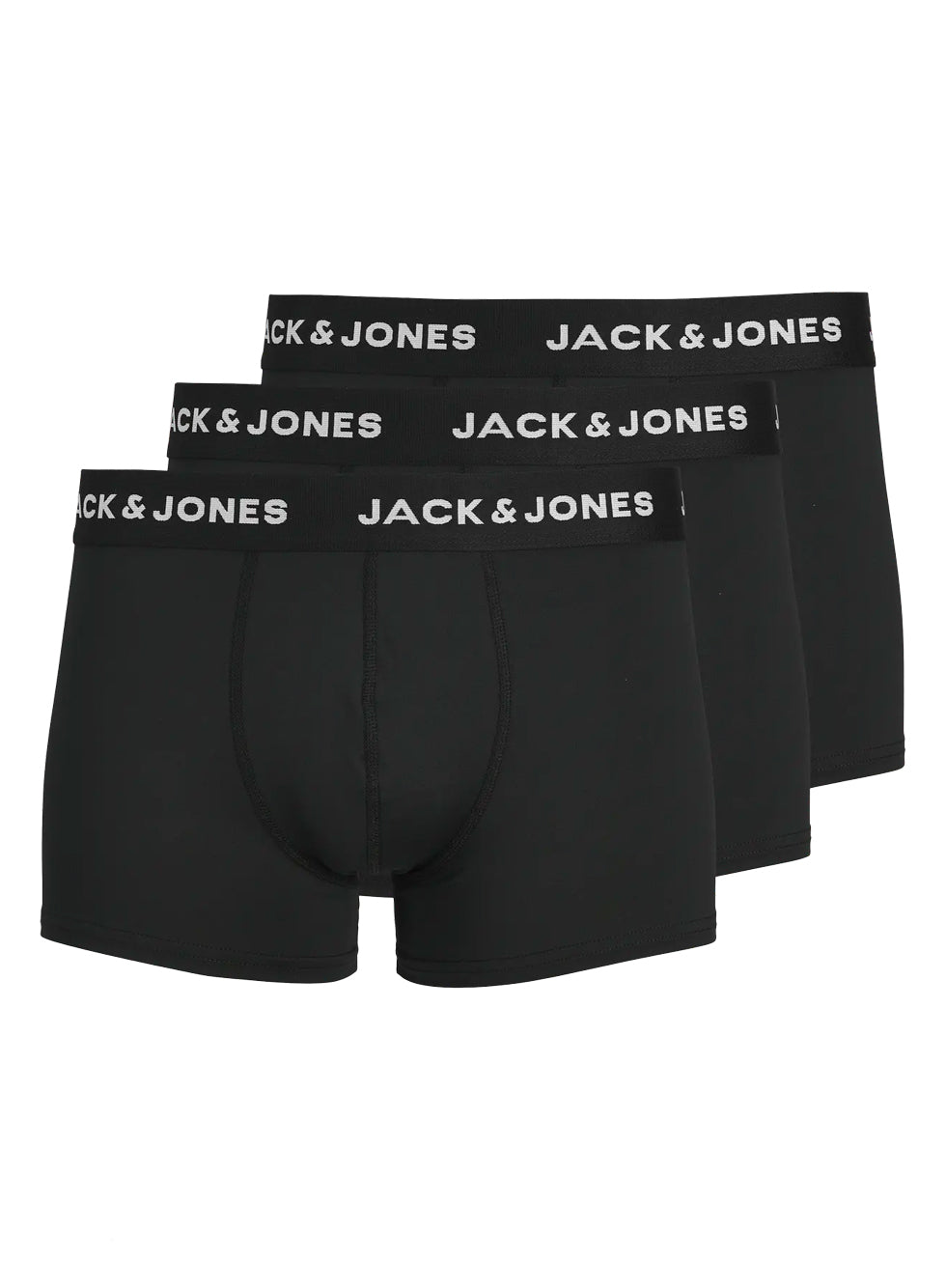Jack & Jones Jacbase Underwear Microfiber 3 Pack Trunks Black