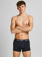 Jack & Jones Jacbase Underwear Microfiber 3 Pack Trunks Black