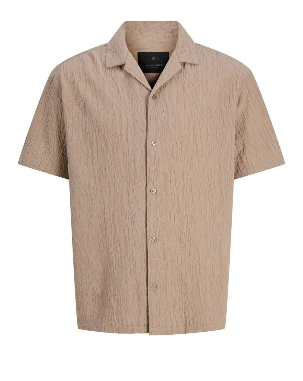 Jack & Jones Jacquard Short Sleeve Shirt Aluminum