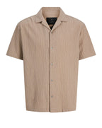 Jack & Jones Jacquard Short Sleeve Shirt Aluminum