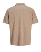 Jack & Jones Jacquard Short Sleeve Shirt Aluminum