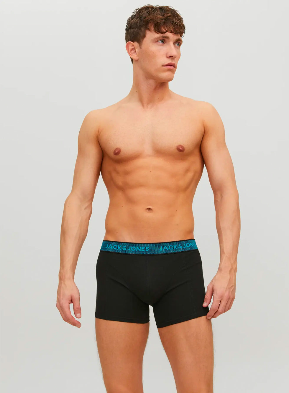 Jack & Jones Underwear waist band Trunks 3 Pack Asphalt/hawaiian