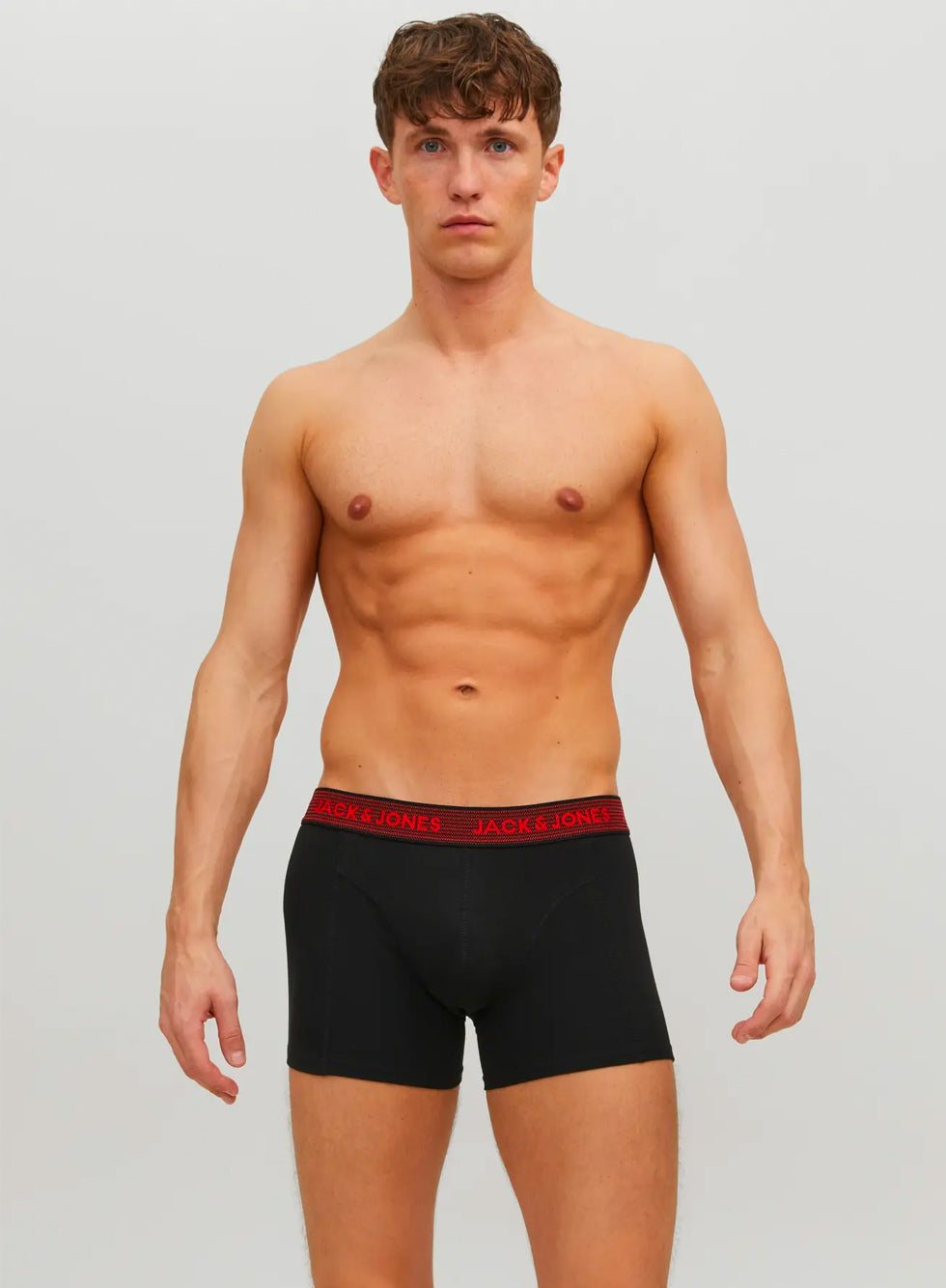 Jack & Jones Underwear waist band Trunks 3 Pack Asphalt/hawaiian