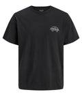 Jack & Jones Jornantucket Script chest tee BLACK