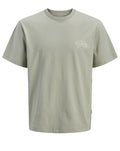 Jack & Jones Jornantucket Script chest T-Shirt Seagrass