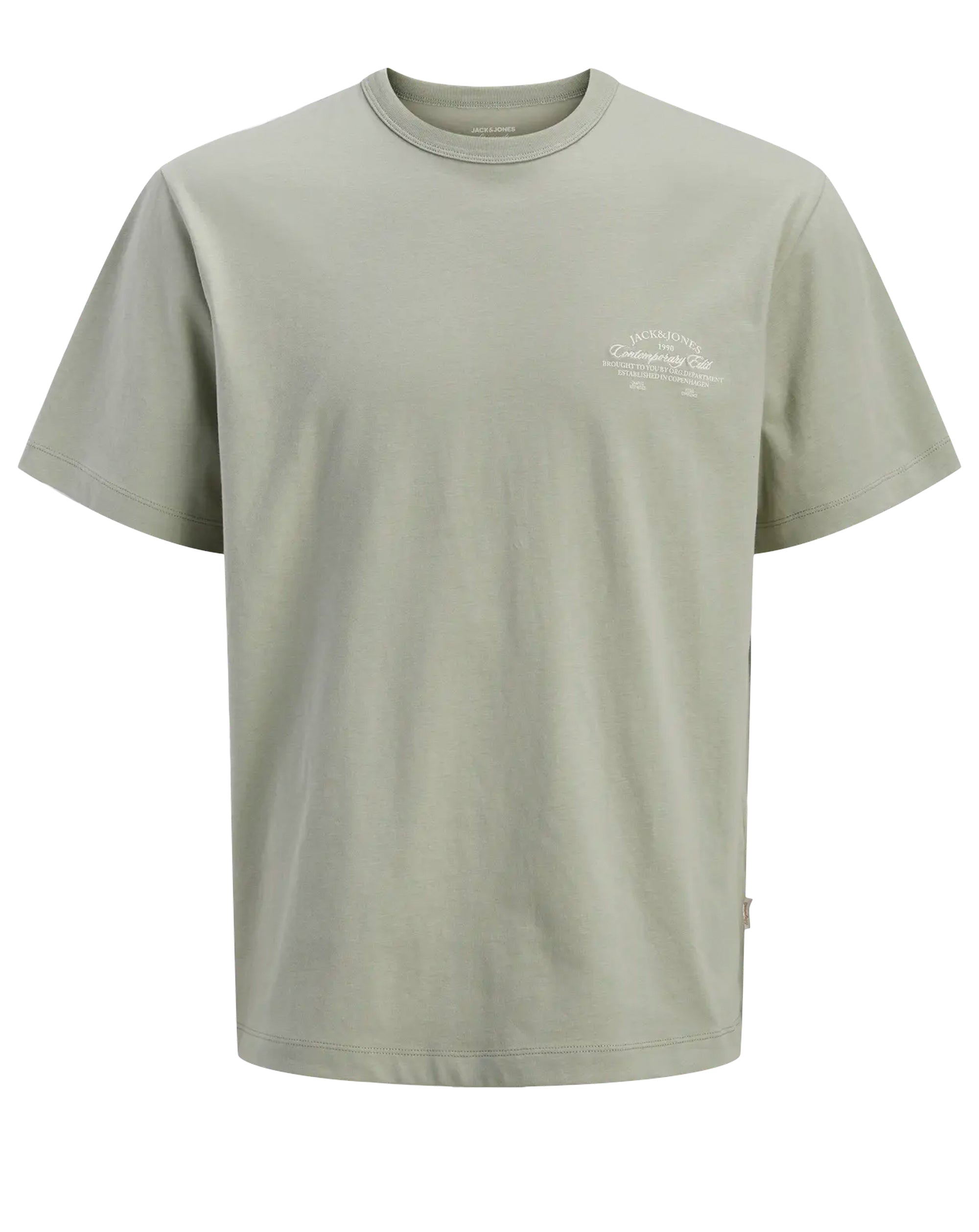 Jack & Jones Jornantucket Script chest T-Shirt Seagrass