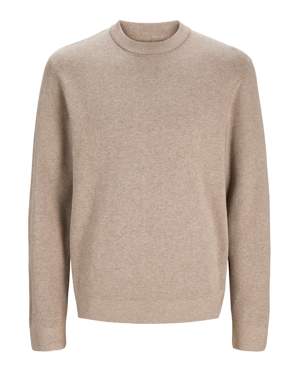 Jack & Jones Milano Stitch Knit Crew Neck Greige / Melange