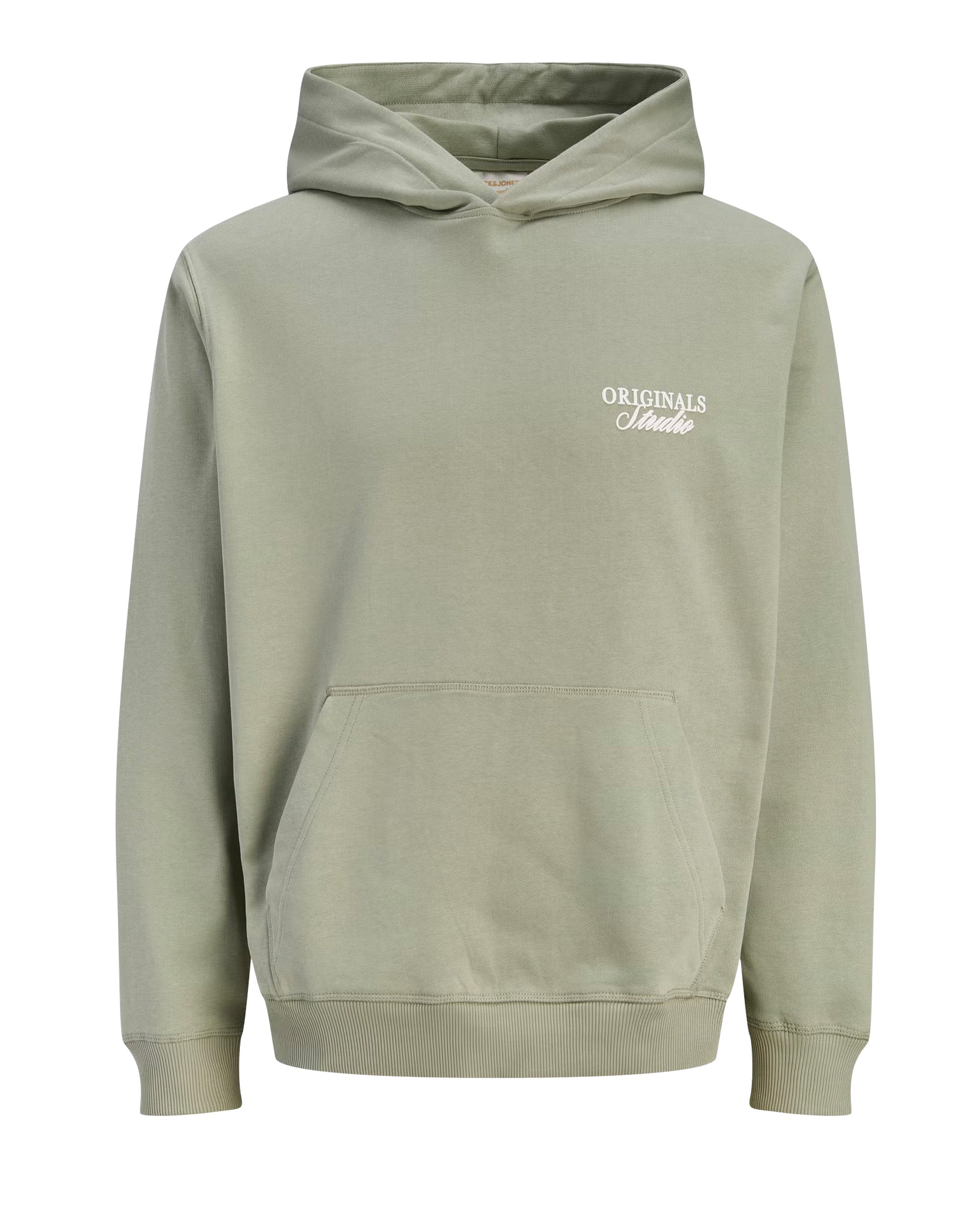 Jack & Jones Overhead Hoodie light brushed with a soft inside finish Seagrass