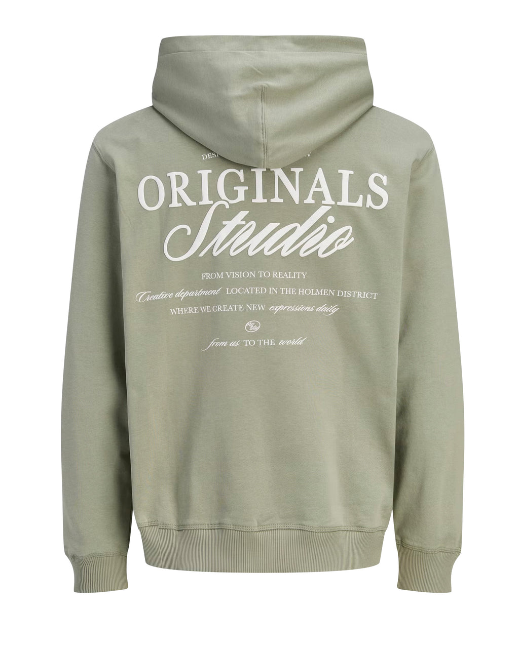 Jack & Jones Overhead Hoodie light brushed with a soft inside finish Seagrass