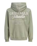 Jack & Jones Overhead Hoodie light brushed with a soft inside finish Seagrass
