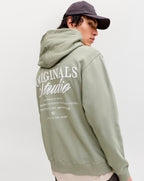 Jack & Jones Overhead Hoodie light brushed with a soft inside finish Seagrass