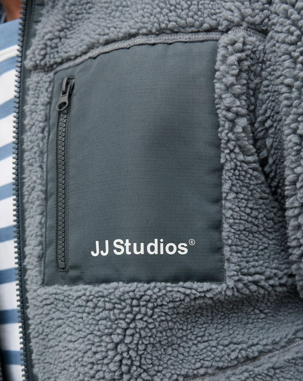 Jack & Jones JJE Soho Teddy jacket STORMY WEATHER