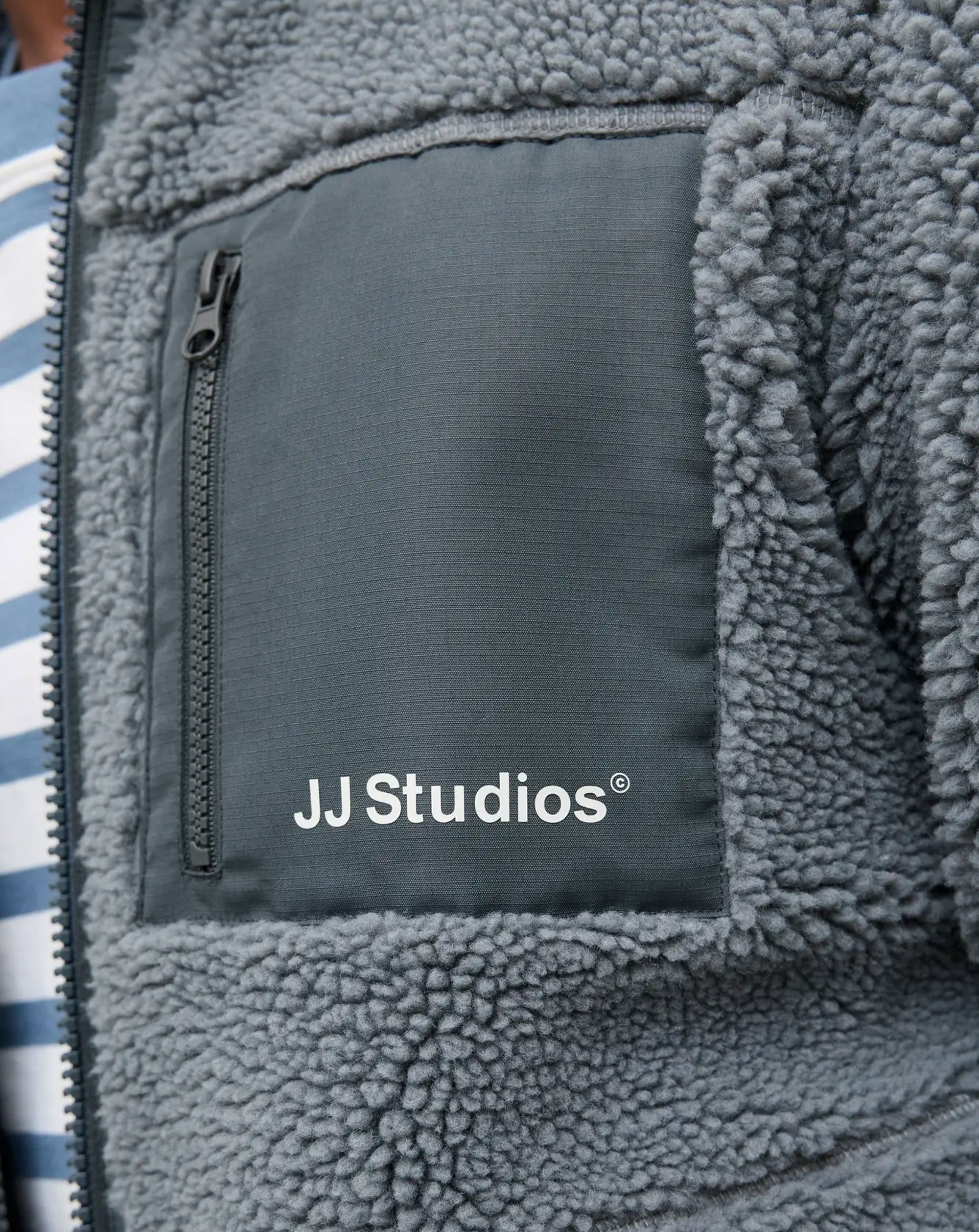 Jack & Jones JJE Soho Teddy jacket STORMY WEATHER