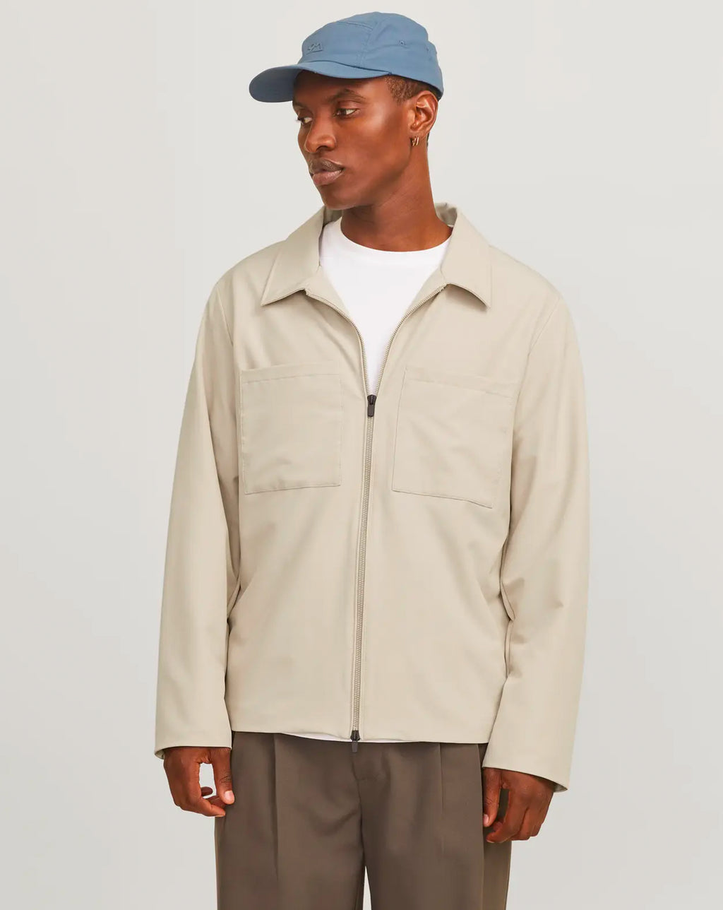 Jack & Jones Jjeperfect Shacket Overshirt Moonbeam