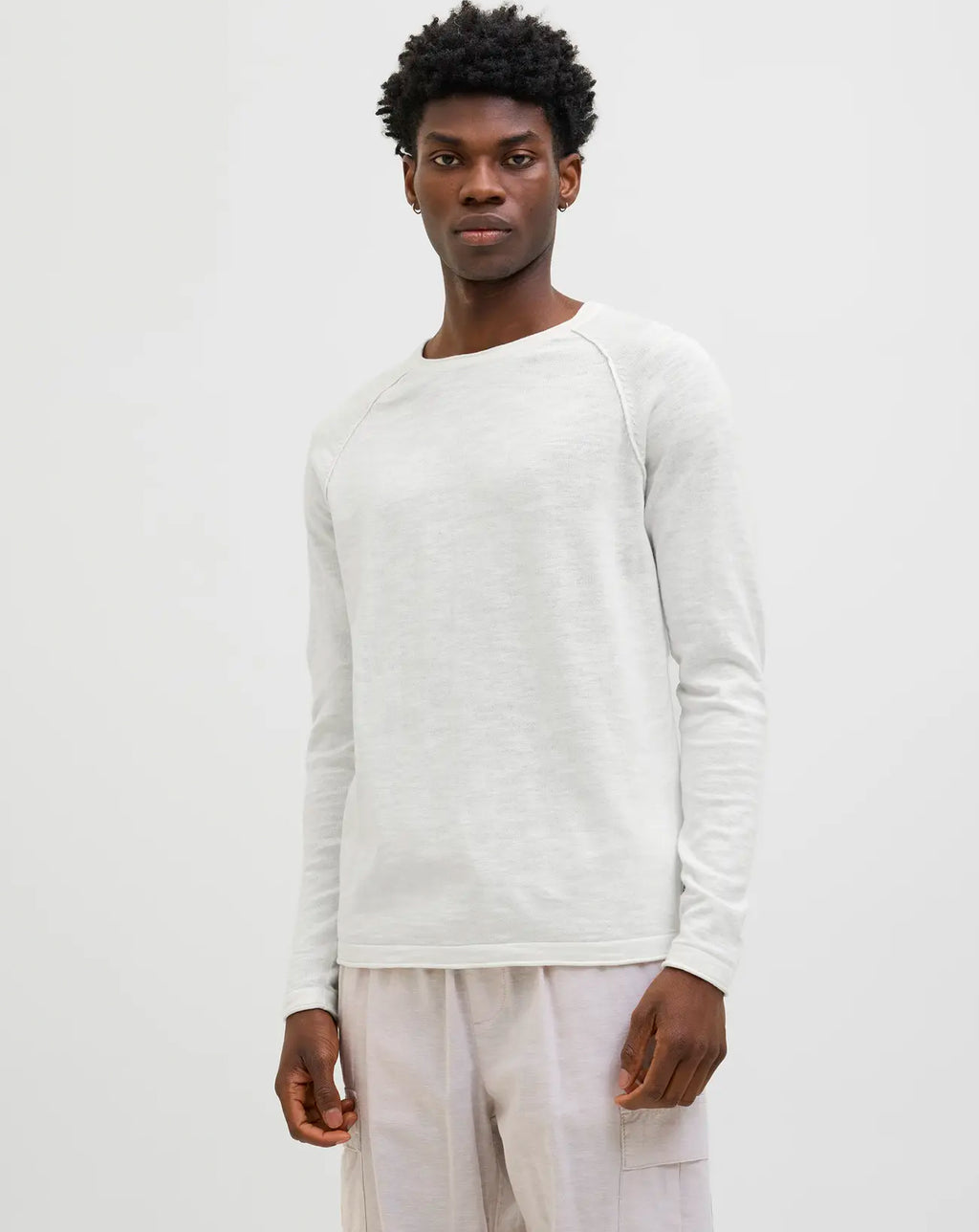 Jack & Jones Jjbreeze Knit Crew Neck Jumper Cloud Dancer