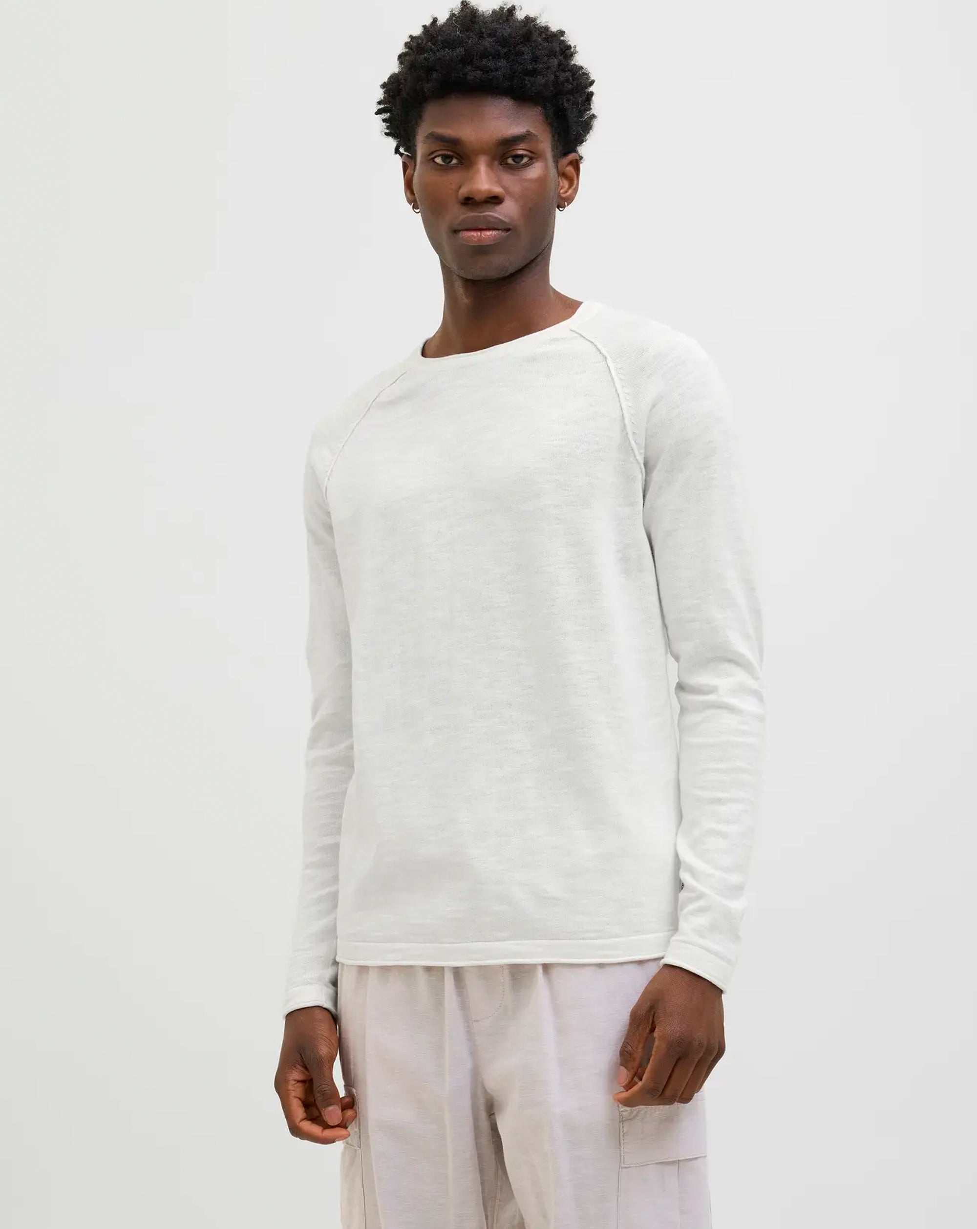 Jack & Jones Jjbreeze Knit Crew Neck Jumper Cloud Dancer