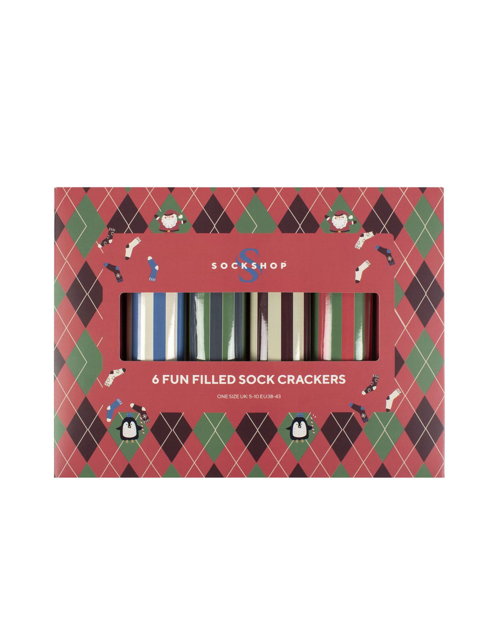 Sockshop 6 Funfilled Sock Crackers ASSORTED