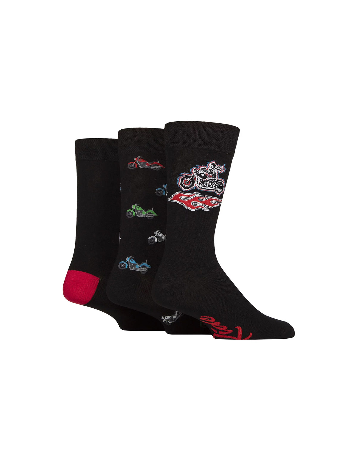 Lazy Panda Novelty Bamboo Socks 3 Pack BLACK