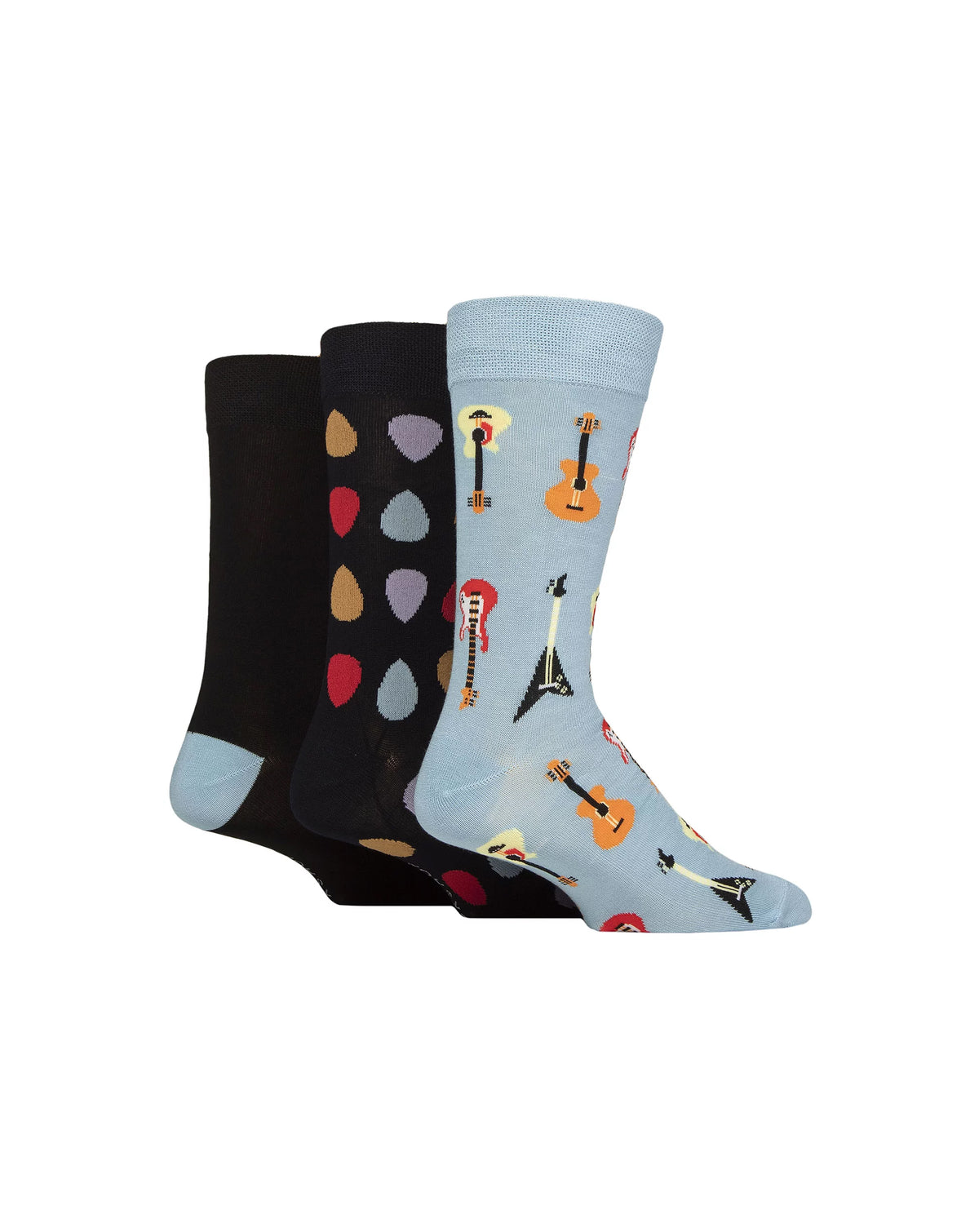 Lazy Panda Novelty Bamboo Socks 3 Pack LIGHT BLUE