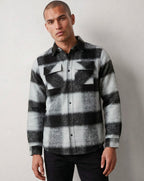 Luke 1977 Ettrick Overshirt Charcoal check