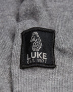 Luke 1977 Fairbanks Knitted Polo Mid Grey Marl