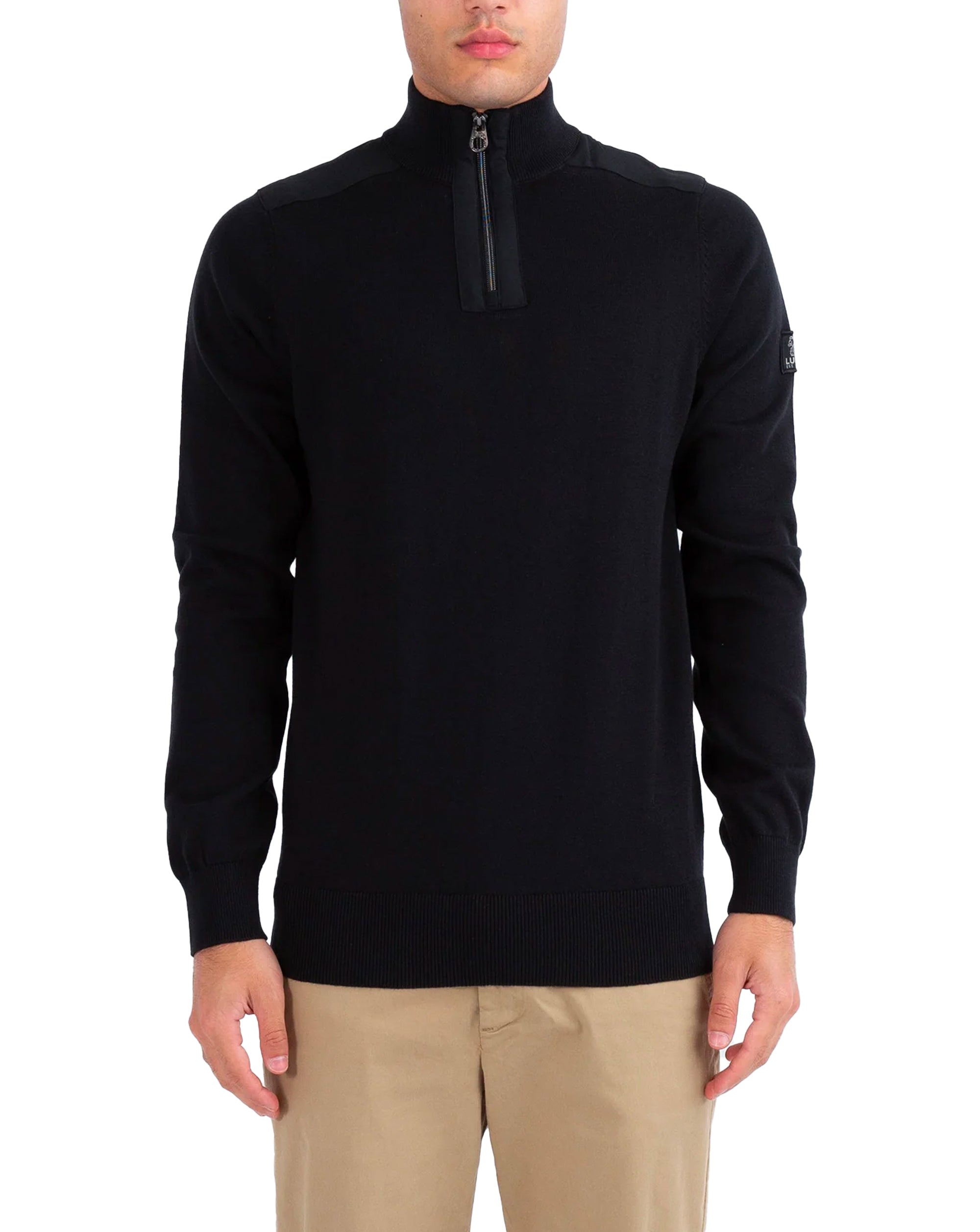 Luke 1977 Heddon Zip Knit Black