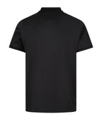 Luke 1977 Henry ribbed Short Sleeve polo shirt BLACK