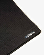 Luke 1977 Henry ribbed Short Sleeve polo shirt BLACK