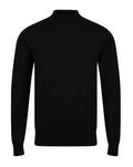 Luke 1977 Jenson 1000 Rib Neck Knitted Jumper - Black