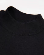 Luke 1977 Jenson 1000 Rib Neck Knitted Jumper - Black
