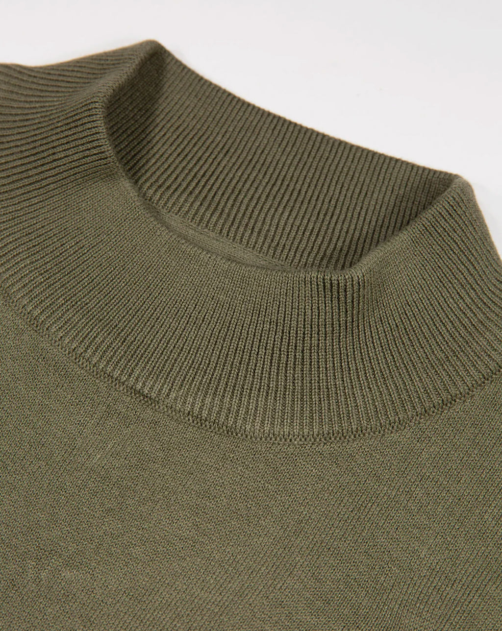 Luke 1977 Jenson 1000 Rib Neck Knitted Jumper - Clover