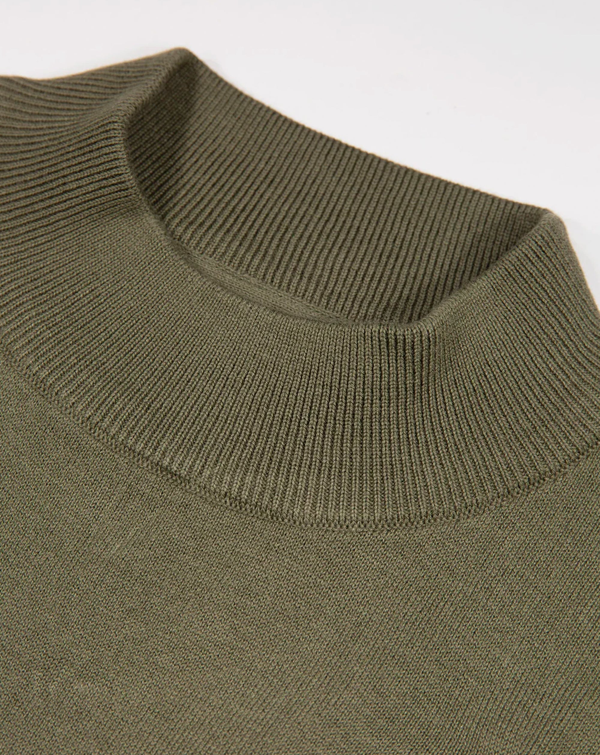 Luke 1977 Jenson 1000 Rib Neck Knitted Jumper - Clover