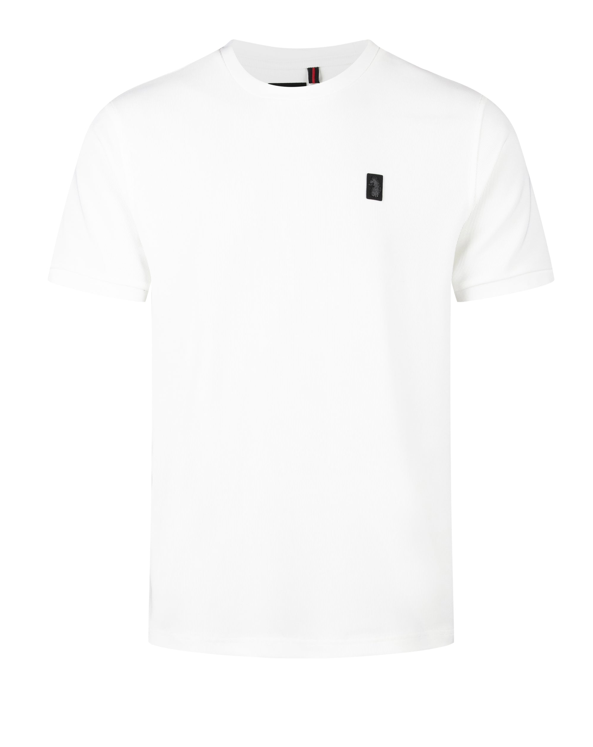 Luke 1977 Keswick rib detail crew neck t shirt WHITE