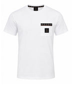 Luke 1977 Kirk Regular Fit Check Pocket T-Shirt 180GSM WHITE