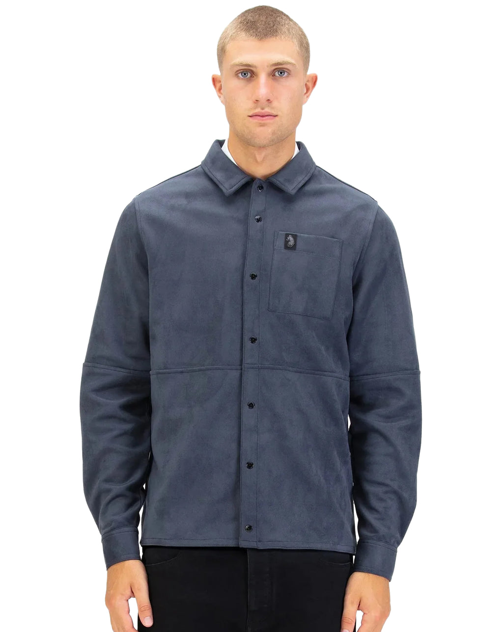 Luke 1977 Mainline Dylan Suede Shirt PORPOISE