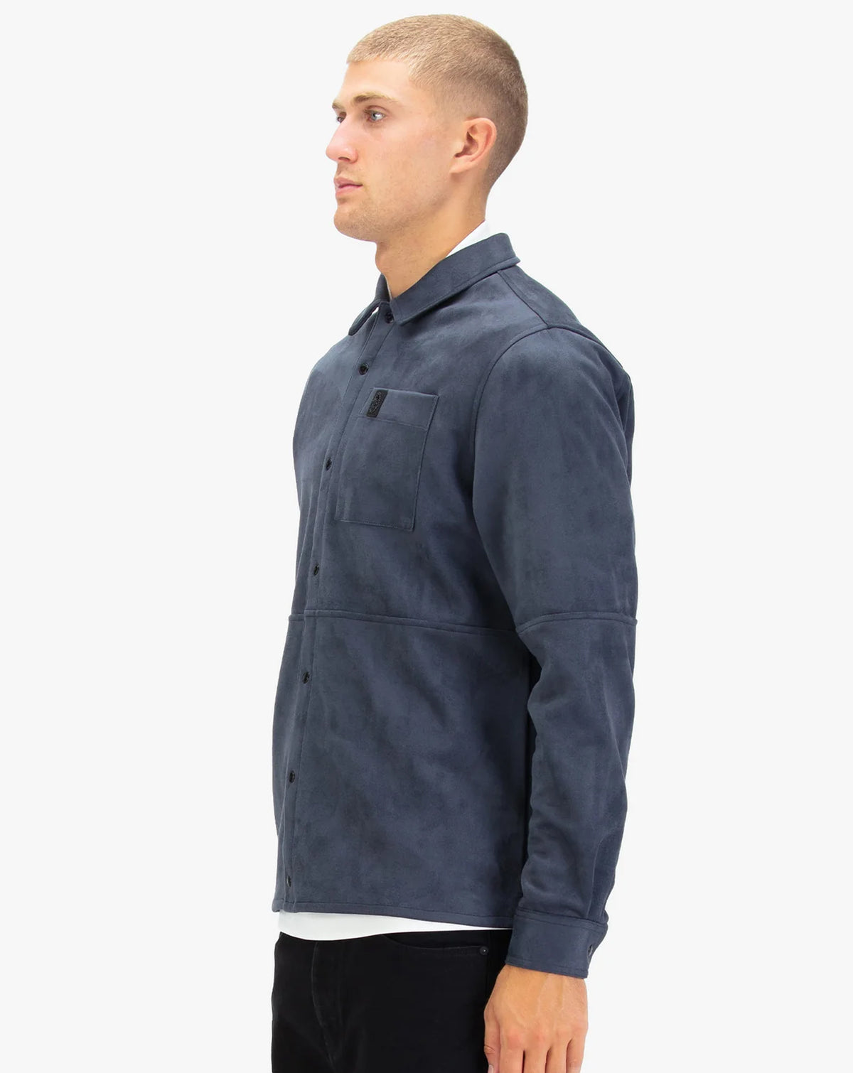 Luke 1977 Mainline Dylan Suede Shirt PORPOISE