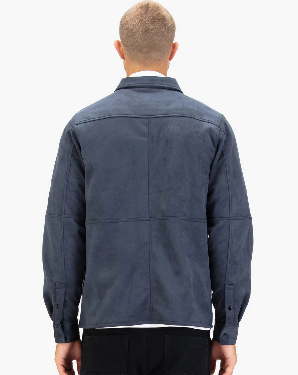 Luke 1977 Mainline Dylan Suede Shirt PORPOISE